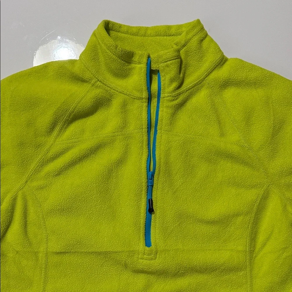 Eddie Bauer Neon Yellow Crew Neck Sweater Size M